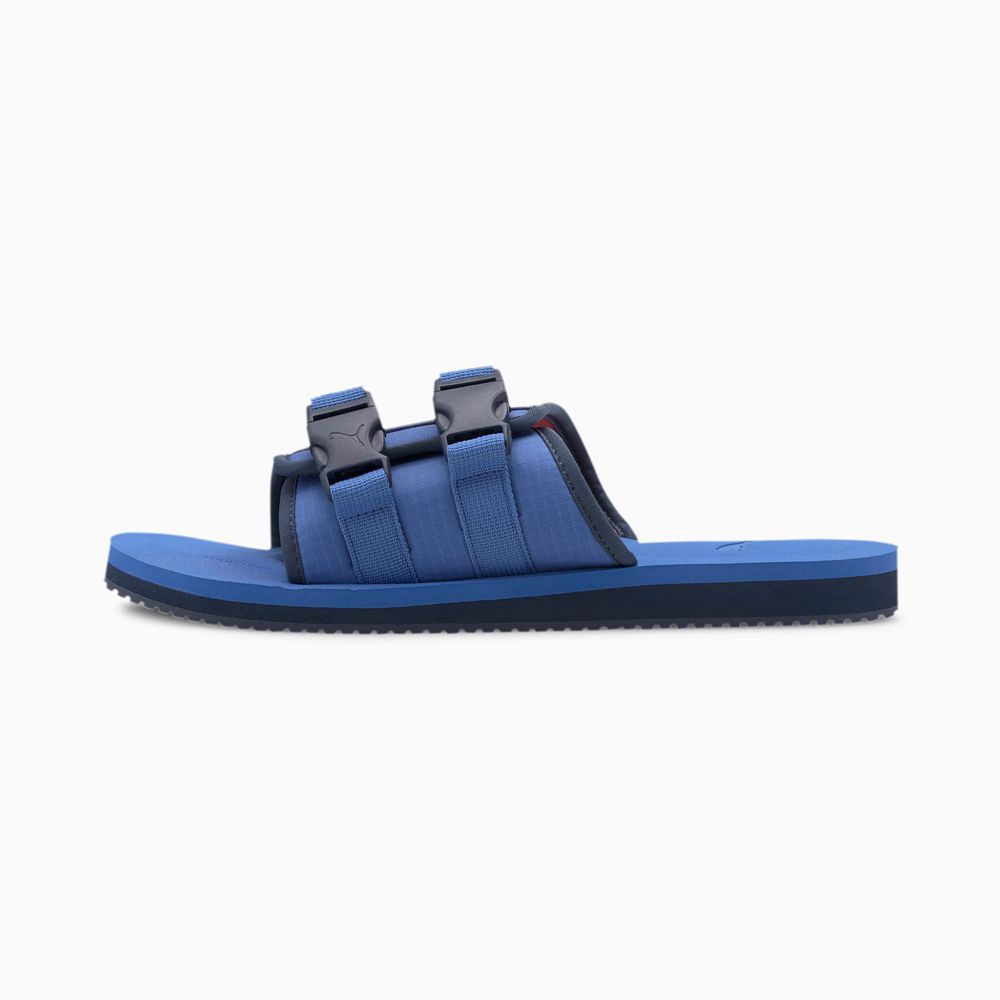 Puma Wilo Lux Nylon Férfi Papucs - Kék/Korall ( Hungary - QSUJV4628 )